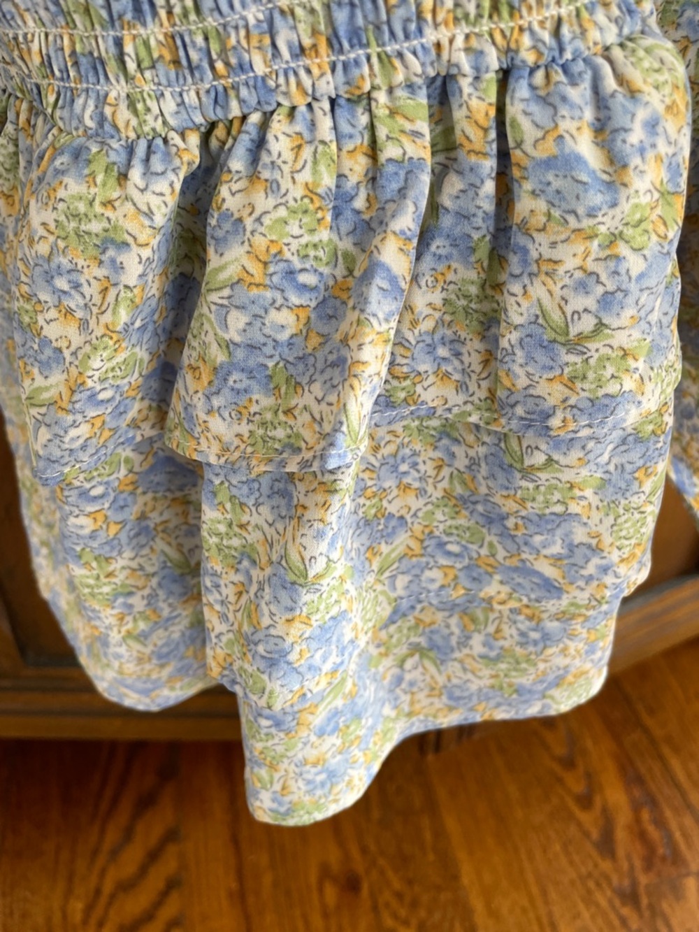 Mable Tie-Front Midi Dress with Smocking. Large. - Picture 6 of 16